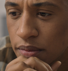 Man looking thoughtful