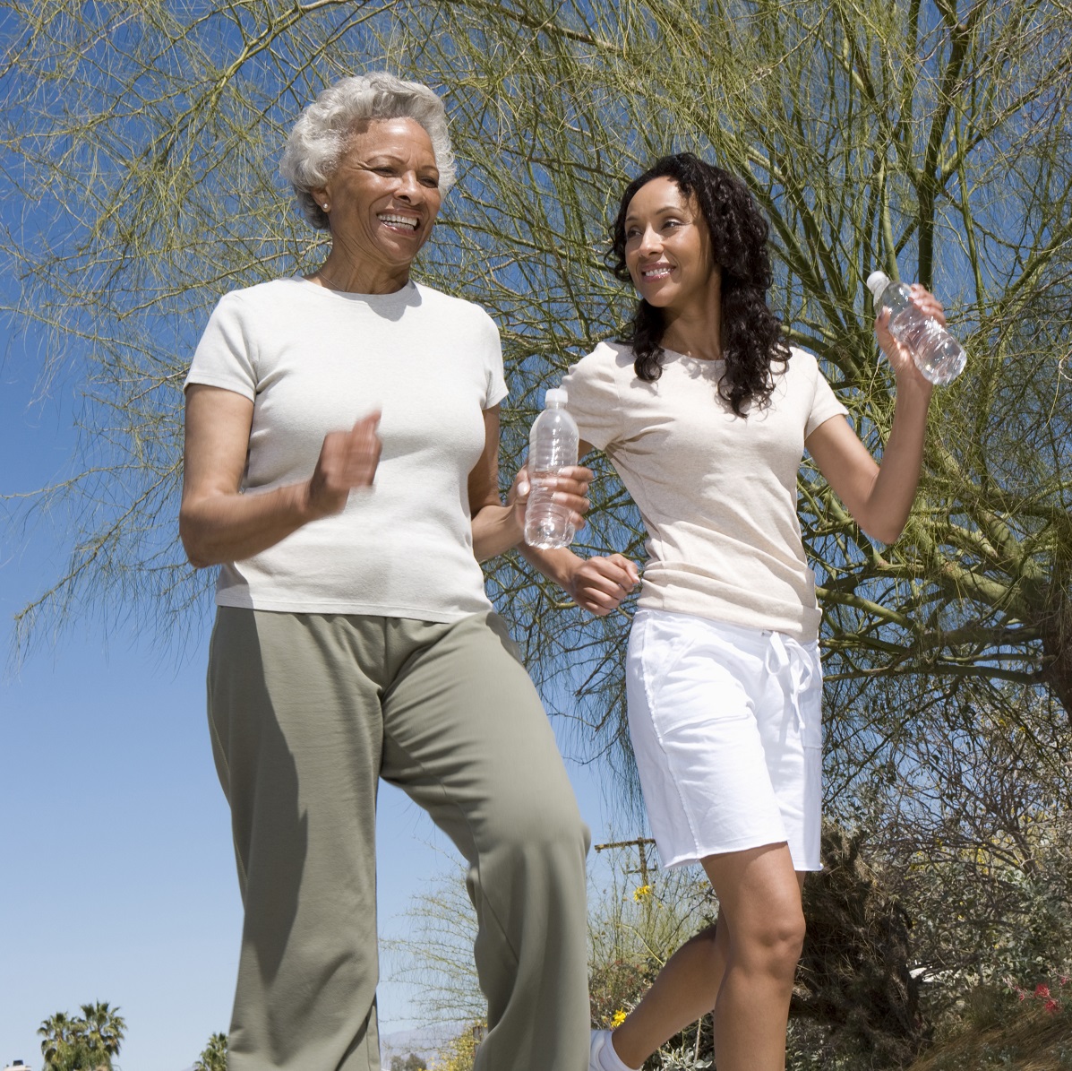 Two women out for a walk